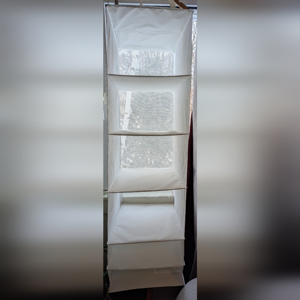 White Hanging Closet Organizer